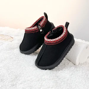 Chaussons d&rsquo;intérieur adultes confortables antiglissants éthique zip fermeture élastique coton peluché conception ergonomique