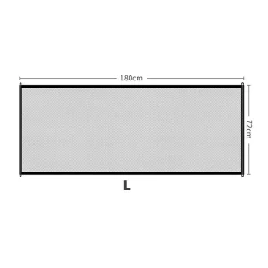 Porte de sécurité bébé barrière intérieure extérieure clôture portable en maille métallique 180×72 cm noir pour escaliers animaux de compagnie séparation sûre facile à installer Porte de sécurité bébé barrière intérieure extérieure clôture portable en maille métallique 180×72 cm noir pour escaliers animaux de compagnie séparation sûre facile à installer