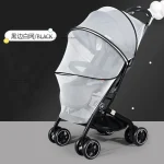Poussette légère et compacte été 2023 tissu respirant maille bébé design moderne aluminium protection UV promenades urbaines