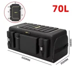 Organisateur de rangement de coffre de voiture avec couvercle, organisateur universel de coffre de voiture, boîte de rangement de 70l, organisateur pliant en tissu Oxford