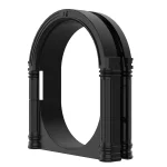 Porte pour animaux de compagnie sans rabat contrôle d&rsquo;accès sécurisé pour chat et chien intérieur et extérieur plastique 1PC