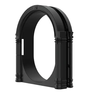 Porte pour animaux de compagnie sans rabat contrôle d&rsquo;accès sécurisé pour chat et chien intérieur et extérieur plastique 1PC