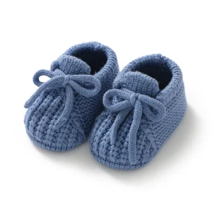 Chaussons bébé en laine douce nouveauné intérieur hiver antidérapant confortable style mignon sans motifs bleu pastel Usage quotidien cadeau naissance Chaussons bébé en laine douce nouveauné intérieur hiver antidérapant confortable style mignon sans motifs bleu pastel Usage quotidien cadeau naissance