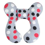 Oreiller de voyage pour bébé soutien tête et cou coussin de nuque en U carrossable siègeauto voyage style coloré