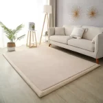 Tapis Tatami en molleton doux grand tapis beige pour chambre bébé salon matelas confortable style moderne