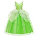 Robe de princesse fée pour enfants style féérique robe de déguisement occasions spéciales polyester et tulle taille adaptable 46 ans