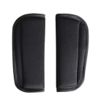 Coussin protection épaules poussette bébé housse sangle confort universel polyester texture élastique noir
