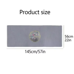 Matelas chauffant électrique moxibustion tapis yoga chauffant couverture thérapeutique control Id temperatur bienêtre corps entier style floral gris doux