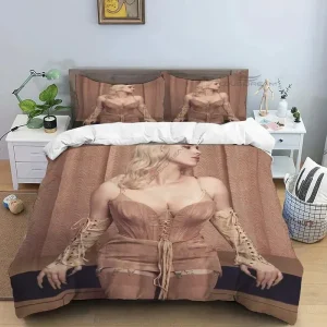 Parure de lit bébé étoiles Star BE Singer housse de couette taie d&rsquo;oreiller King Queen Size 100% polyester enfant adulte style simple confortable et durable