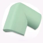 Protecteur de Coin de Table pour Bébé Coussin de Sécurité AntiCollision en Plastique Forme en L Vert Doux Design Minimaliste Usage Domestique
