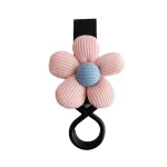 Pince à cheveux fleur Sweet Flower en coton imprimé accessoire mode pour enfant fille design floral rose bleu idée cadeau original