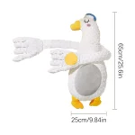 Coussin peluche canard bébé jouet apaisant oreiller déco chambre enfant accessoire confort bébé textile doux style mignon