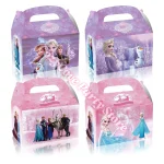 Boîte à goûter Frozen Disney Elsa Anna Olaf 3D personnages cadeau anniversaire fête enfant filles boîtecadeau personnalisée fête bébé fille