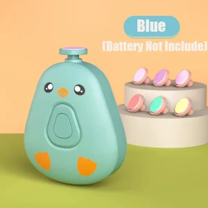 Coupeongles électrique pour bébé 6 têtes de meulage kit de polissage silencieux hygiène et sécurité