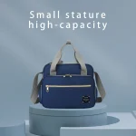 Sac à couches grande capacité messager sac de voyage style moderne étanche multifonctionnel maternité poussette sacs bébé maman bleu