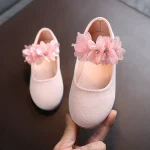 Ballerines en textile pour filles occasion spéciale fleurs paillettes confort sécurité fêtes robes accessoires mode enfants style princesse mariage naissance