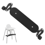 Reposepieds chaise haute bébé universel antidérapant fixations métal design moderne accessoire sécurité tabouret poussettes noire