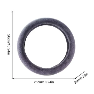 Couvrevolant hiver peluche 26 cm antidérapant poignée douce voiture accessoire confort bébé usage quotidien