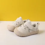 Baskets enfants légères respirantes antidérapantes bébé garçons filles chaussures sport confortables estivales beige