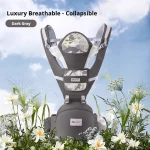 Portebébé ergonomique AIBEDILA avec siège de hanche transporteur sac à dos nouvelle naissance 036M gris foncé confortable et sécuritaire