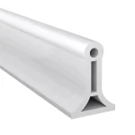 Profilé en plastique blanc design moderne pour construction et décoration application DIY moulage support robuste finition lisse brillante section I