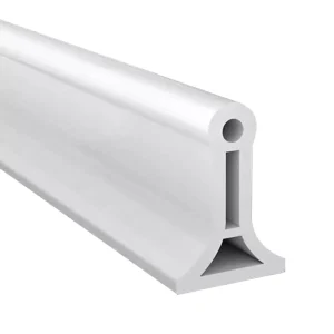 Profilé en plastique blanc design moderne pour construction et décoration application DIY moulage support robuste finition lisse brillante section I