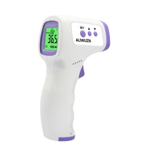 Thermomètre infrarouge bébé sans contact ALIWUZN mesure température frontale écran LCD clair design ergonomique hygiénique et pratique pour usage domestique ou médical Thermomètre infrarouge bébé sans contact ALIWUZN mesure température frontale écran LCD clair design ergonomique hygiénique et pratique pour usage domestique ou médical