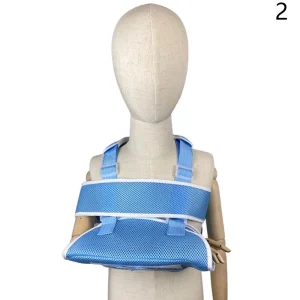 Sangle de bras respirante ajustable pour enfant support universel sangle initiale attelle antidémarrage poignet coude avantbras  bleu