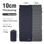 Matelas camping gonflable 10cm PVC ultra léger 195x70cm sac rangement portable randonnée pêche nuitsextérieur bébé confort sécurisé