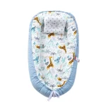 Nid de lit bébé girafe couffin nouveauné sécurisé matelas rembourré portable coton doux confortable style moderne éveil bébé 06 mois