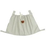 Tablier de protection pour enfant robe de loisirs tablier de peinture activité créative design enfantin motif ours en peluche couleur beige clair ajustable élastique doux confortable qualité supérieure