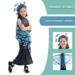 Costume fille papillon fantaisie tulle longueur princesse robe carnaval Halloween conte fées accessoires cheveux