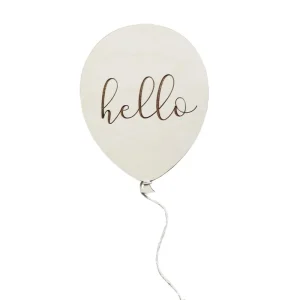 Ballon en bois pour bébé décoration murale cartes de naissance accessoire photo cadeau anniversaire 1 à 12 mois style moderne élégant qualité supérieure