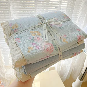 INS princesse ensemble de literie à volants dentelle housse de couette literie romantique femme filles décor à la maison housse de couette ensemble Style coréen Floral – 4 INS princesse ensemble de literie à volants dentelle housse de couette literie romantique femme filles décor à la maison housse de couette ensemble Style coréen Floral – 4