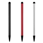 Stylo universel pour tablette et smartphone écran tactile 3 en 1 stylet portable haute qualité couleur métallique noir rouge argenté