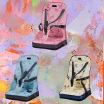 Siège de salle à manger Portable pour bébé, rehausseur pour enfants, coussin de chaise haute, sac de chaise de bébé pliable, siège rehausseur de voyage pour nourrissons