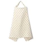 Couverture d&rsquo;allaitement en coton doux Confidentialité bébé Design cœur Usage multiple Maternité Poussette Enfant Mode élégant