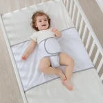 Couverture de sécurité bébé 012 mois rectangulaire coton protection lit swaddle usage multiple style moderne unisexe
