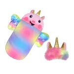 Sac de couchage poupée licorne 43cm oreiller licorne 1718 pouces accessoires nouveauné cadeau anniversaire fille américaine