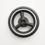 Roue arrière Bumosquito pour poussette accessoire universel voiture de poche compatible GB Pockit 2S 3S 3Q SA D666 D668  1 roue noire