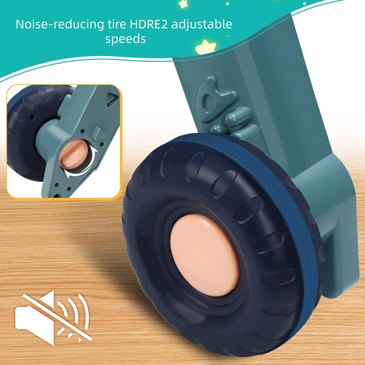 trotteur éducatif 3 en 1 pour bébé de 6 à 18 mois, avec jouets d'activité de divertissement, poussette réglable trotteur éducatif 3 en 1 pour bébé de 6 à 18 mois, avec jouets d'activité de divertissement, poussette réglable