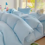 Parure de lit en coton massif pour bébé garçon drap housse couette taie oreiller style moderne planets rockets 120x60cm 50x50cm 100% coton doux hypoallergénique easy maintenance