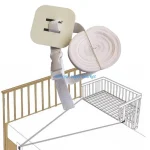 Antiglissage matelas lit bébé sangle sécurité ajustable nylon blanc bébé 02 ans