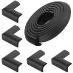 Ensemble de protection des coins de table pour bébé bande de sécurité souples accessoires de maison style moderne noir
