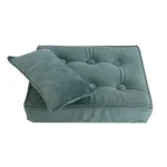 Oreiller bébé photographie accessoires studio mini matelas tapis coussin doux peacock green