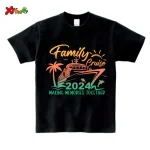 TShirt en coton famille vacances croisière bébé enfant maman papa look coordonné été 2023