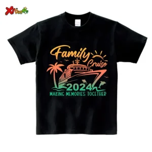 TShirt en coton famille vacances croisière bébé enfant maman papa look coordonné été 2023