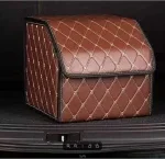 Organisateur de coffre de voiture pliable multifonctionnel adaptable au stockage dans la voiture à usage domestique et pour l&rsquo;organisation du coffre