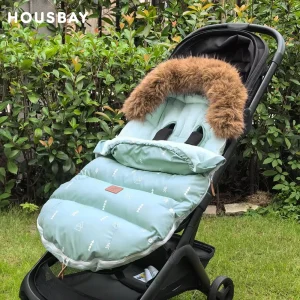 Sac pour poussette imperméable coupevent matelassé fourrure amovible 02 ans hiver bébé protecteur pieds poussette accessoire confort sécurité