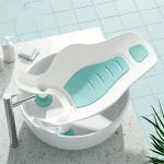 Siège de bain bébé coussin de baignoire évier siège lavable pour nouveaunés support antidérapant évier baignoire cadeau bébé